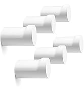 Wood Wall Hooks 6 Pack, Modern Decorative Coat Hooks Wall Mounted, Handmade Wooden Hat Hooks Heav...