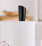 JOGREFUL Decorative Paper Towel Holder Stand, Vintage Cast Iron Roll Paper Towel Stand, Easy One-...
