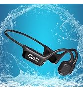 AYI Professional Swim Headphones True Bone Conduction Open Ear Headset MP3 Player Built-in 32G Me...