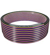 BTF-LIGHTING RGB Extension Cable 4 Pin 32.8ft/10m 22AWG LED Strip Light Ribbon Wire Connection 4 ...