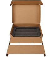 CRUGLA Laptop Shipping Box with Cushioned Foam, Up to 17 inch Corrugated Cardboard Mailer for Lap...