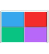 100 Pieces - Large Moving Stickers for Boxes, Colored Box Packing Labels Color Coded - 6 x 4 inch...