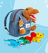 Compact little kid backpack with stuffed animal - unique gifts for toddlers