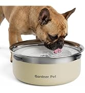 Gardner Pet Slow Water Bowl for Dogs – No Spill, Anti-Splash Floating Plate Design, Slows Drinkin...