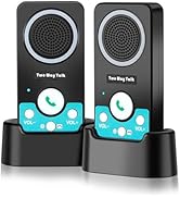 UHAXZ Intercoms Wireless for Home, Full Duplex Long Range Wireless Intercom, 8 Volume Levels, 4 C...