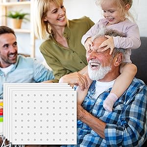 family having fun after dinner next to toaster oven paper liners
