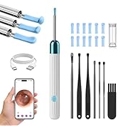 Ear Wax Removal Tool with Camera, 1080P HD Ear Cleaner with 6 LED Lights & 6 Ear Picks, Earwax Re...