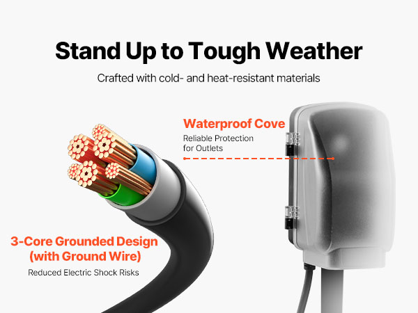 outdoor power stake waterproof