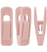 Trgowaul Light Pink Velvet Hangers Clips, Pant Hangers Velvet Clips, Strong Finger Clips Perfect ...