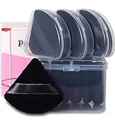 Ocim 10Pcs Triangle Powder Puffs for Face Powder,Soft Velour Makeup Setting Powder Puff with Case...