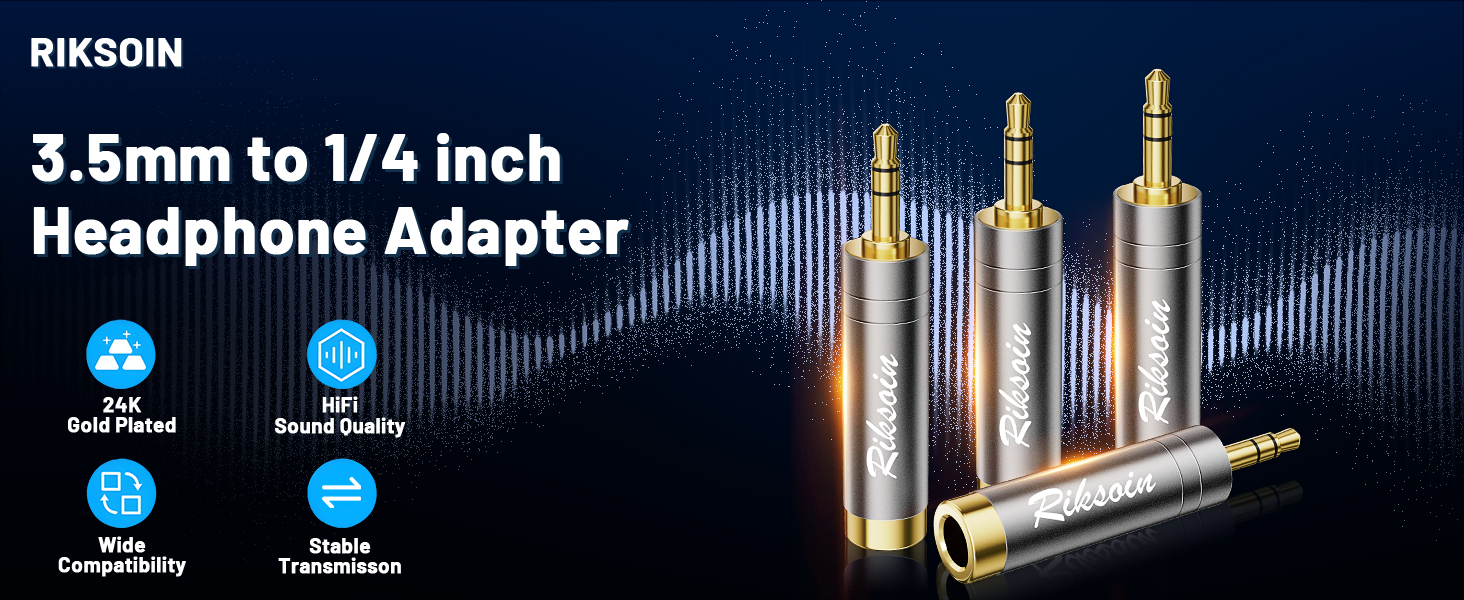 3.5mm to 1/4 inchHeadphone Adapter