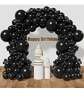 KAWKALSH Black Balloon Arch Kit 111Pcs 18 12 5 Inch Latex Party Balloons Garland for Birthday Bab...