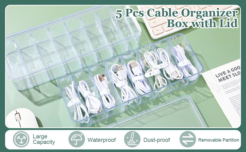 charger cord organizer box