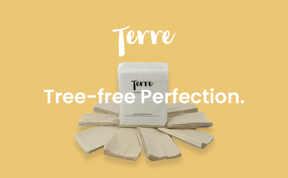 Terre Bamboo Car Tissues Tree free perfection
