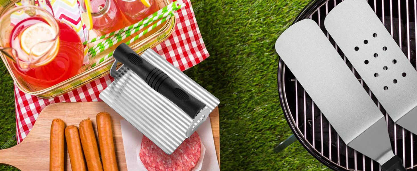 Griddle Accessories Kit, Flat Top Grill Accessories Set Grill Spatula Set BBQ Accessories