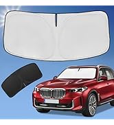 Sun Shade Sunshade for BMW X5 Windshield Cover, 4-Layer Front Window Shade Custom fit BMW X5 M Sp...