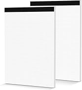 Dot Grid Notepad 8.5 x 11, 2 Pack, 5x5 Dotted Graph Paper 8-1/2 x 11", Dotted Journal Notepad for...