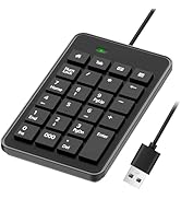 Wired Numeric Keypad USB Number Pad Numpad 23 Key Number Keypad Mini Keyboard Counting Tax Necess...