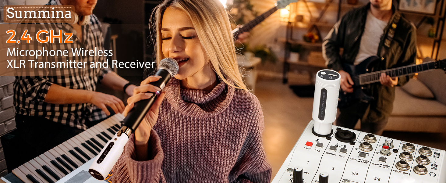 wireless xlr transmitter and receiver wireless microphone system