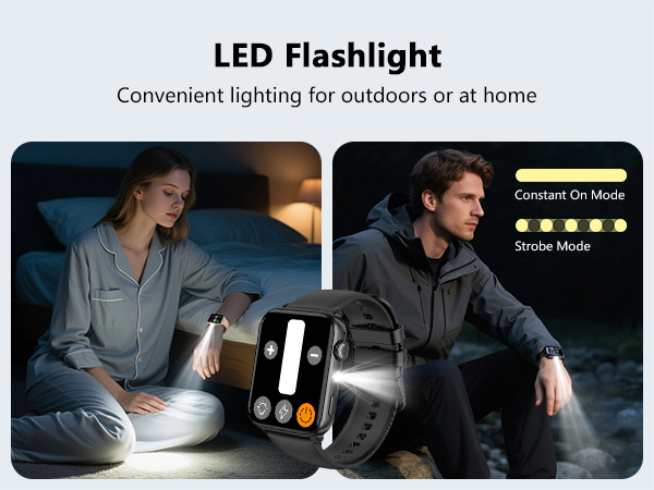 Built-in high-brightness LED flashlight ensures safety and meets emergency needs.
