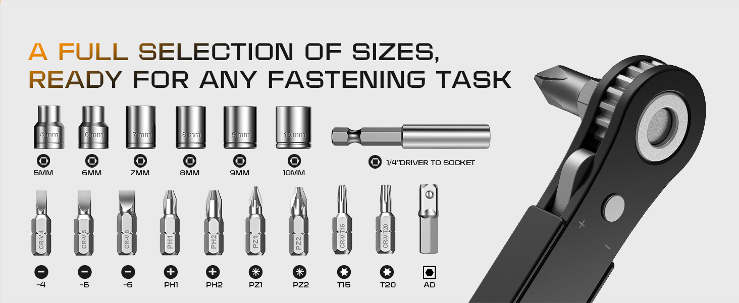 Mens Gifts for Dad 90 Degree Right Ratchet Screwdriver