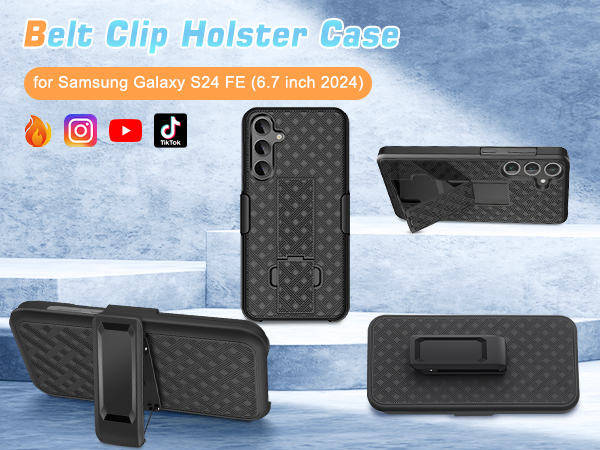 samsung galaxy S24 fe phone case antislip camera cover accessory dustproof design designer