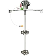 COSMOSTAR 1/2HP 55 Gallon Pneumatic 55 Gallon Agitator Adjustable Drum Bucket Paint Mixer| Pneuma...