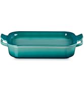 Le Creuset Stoneware Rectangular Dish with Platter Lid, 3 qt., Riviera