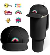 Tizuxa Baseball Cap Dustproof Lid for Stanley Cup Lid Cover, with 7pcs Cap Charms Decorative Dust...