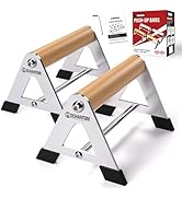 Mochantum Push Up Bar - Heavy-Duty Stainless Steel Pushup Stands with Non-Slip Base, 500LB Capaci...