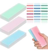 TEHAUX 45Pcs Washi Tape Boards 5.90X1.96In Tape Sample Holder Cards for Scrapbooking Office & Sch...
