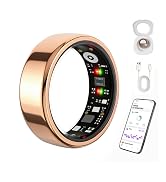 This health ring tracks daily vitality, stress level, heart rate, and blood oxygen.