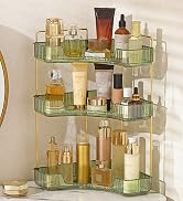 Aveniee Corner Bathroom Counter Organizer, 3 Tier Makeup Perfume Storage for Vanity, Countertop S...