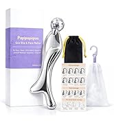 Papipapiqiao Ice Face Roller & Gua Sha Tool, Cooling Facial Roller Massager for Face, Eye, Neck &...