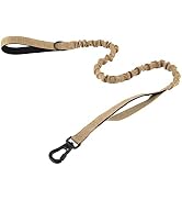 Plutus Pet Tactical Dog Leash with Carabiner Clasp, Reflective Nylon with 2 Padded Handles, Bunge...