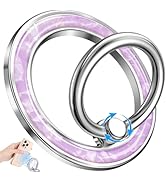 LISEVO Phone Ring Holder Compatible with MagSafe - Magnetic Cell Phone Grip Magnet Removable Fing...