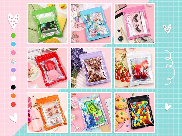 funfery colorful ziplock bags
