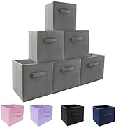 EBIGIC storage bins collapsible storage bins,cube storage organizer (Pack of 6) 9 * 7.5 * 7.5inch...