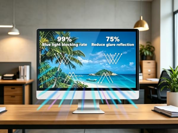 Blue light screen protector