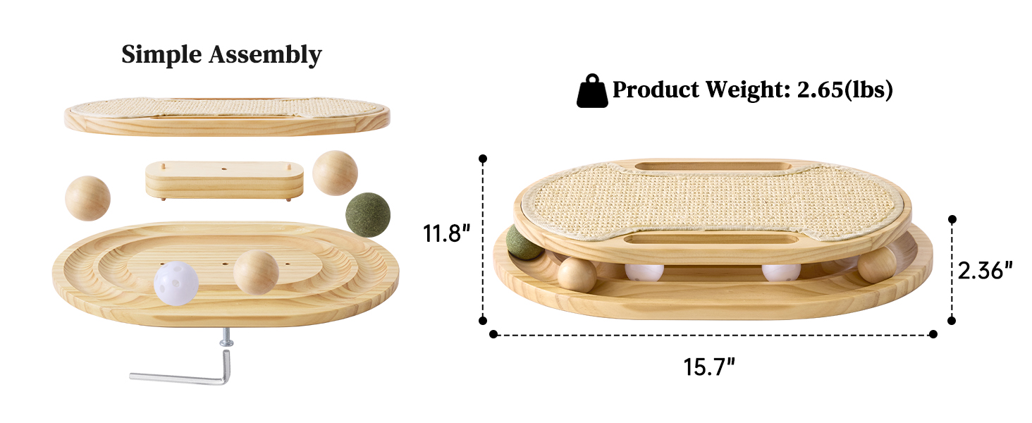 Cat Scratcher with Ball