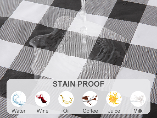 misaya stain proof rectangle tablecloth-app