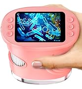 1000X Handheld Digital Microscope for Kids with 2.0" IPS Screen, Easter Gifts Portable STEM Scien...