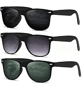 DEMIKOS Sunglasses Men Polarized Sunglasses for Mens Womens Retro Mirror Lens for Driving Fishing...