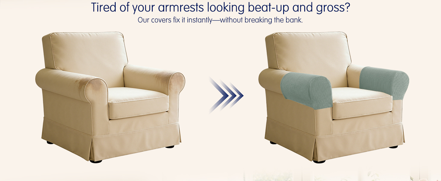 non-slip couch arm covers