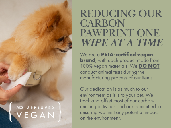 Reducing our carbon pawprint one wipe at a time