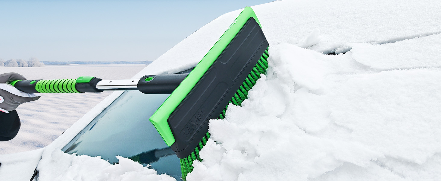 snow brush and ice scraper
