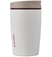 Owala SmoothSip Slider Insulated Stainless Steel Coffee Tumbler, Reusable Iced Coffee Cup, Hot Co...