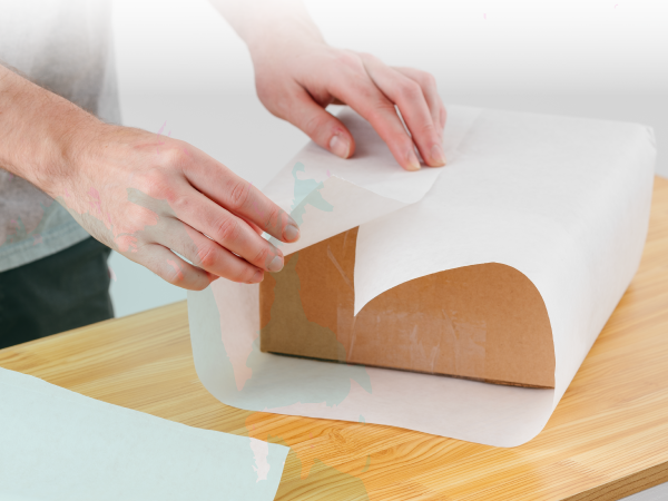 White Kraft Arts and Crafts Paper Roll