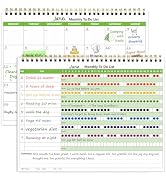 UpUDo Monthly Planner with 2024 Calendar, 8.5"x11" Habit Trackers Journal Undated Organizers - 36...