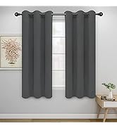 Easy-Going Blackout Curtains for Bedroom, Solid Thermal Insulated Grommet and Noise Reduction Win...